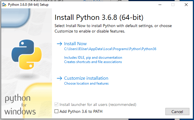 Python Windows Installer